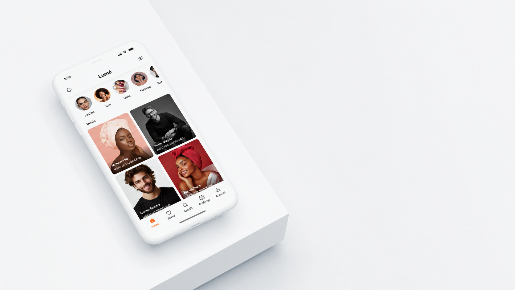 Lume on-demand beauty service mobile app